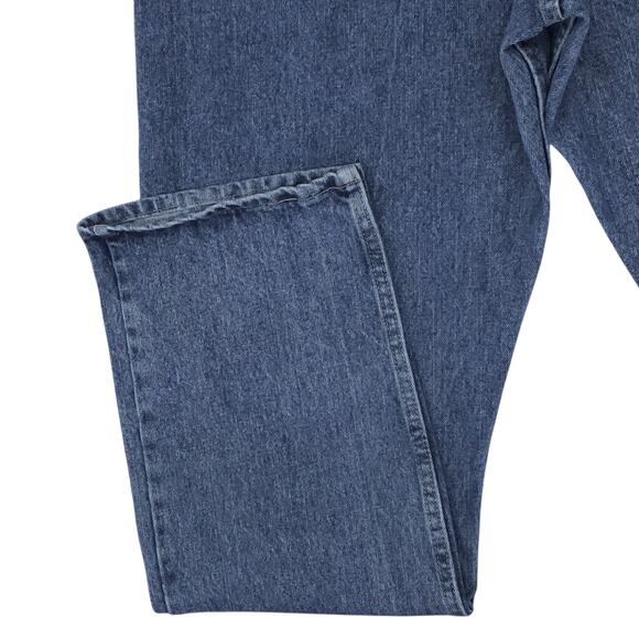 Wrangler Jeans Mens 36x34 Blue Relaxed Fit Comfort Denim Mid Wash - Picture 11 of 12